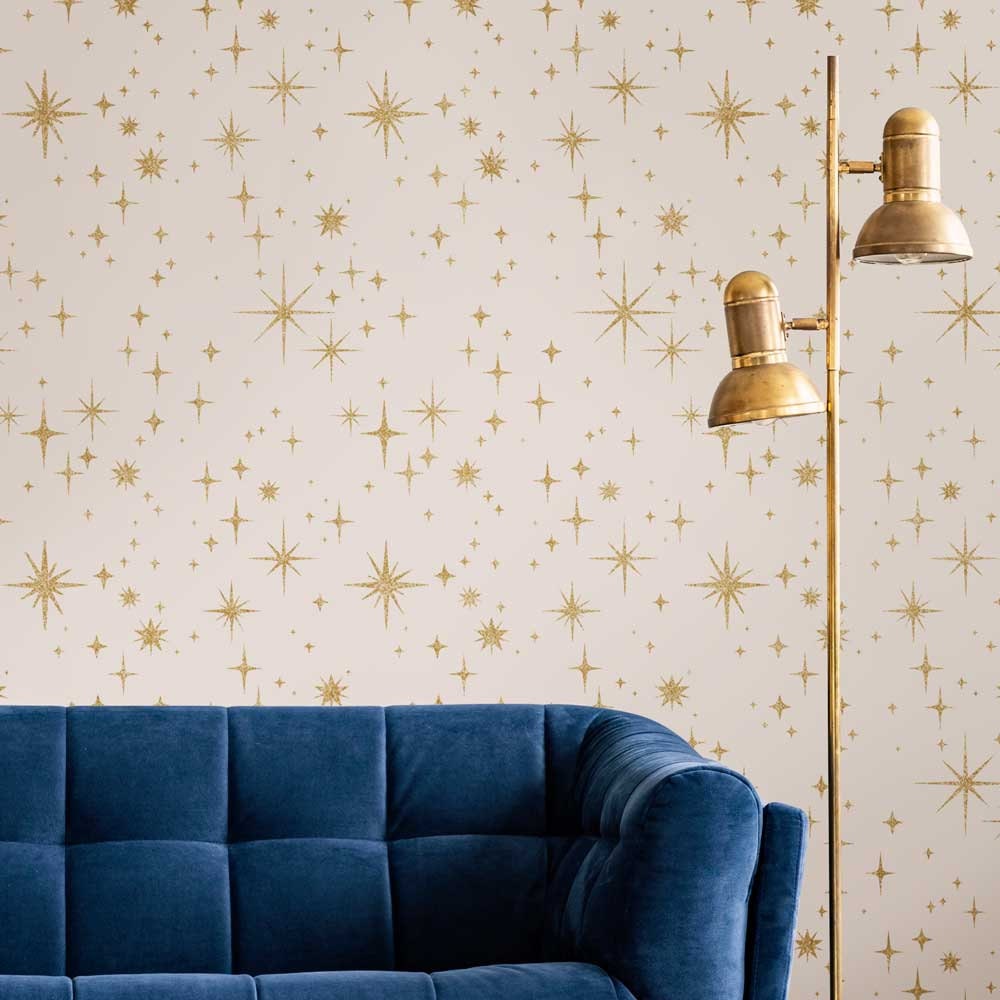 Customiz Stars Night Stars Wall Stencil - Stars Design for Walls - DIY Cosmic Wall ...