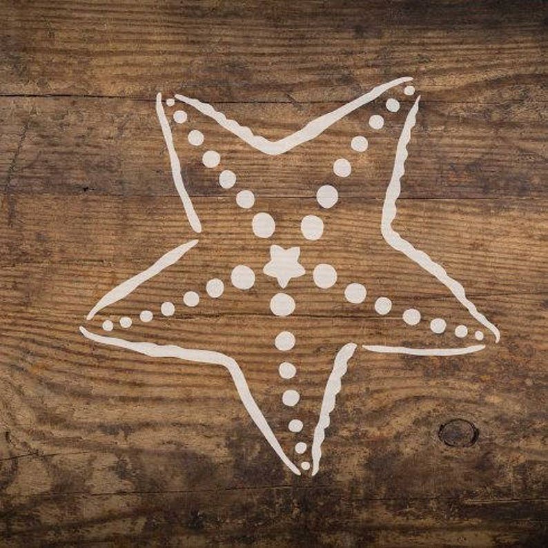 Big Starfish Wall Art Stencil WALL STENCILS Instead of Etsy