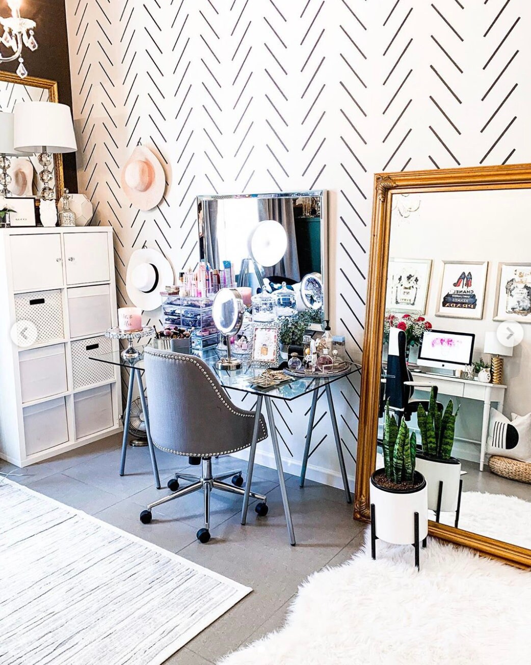 Ella Herringbone Wall Stencil Geometric Wall Stencil for Etsy Canada