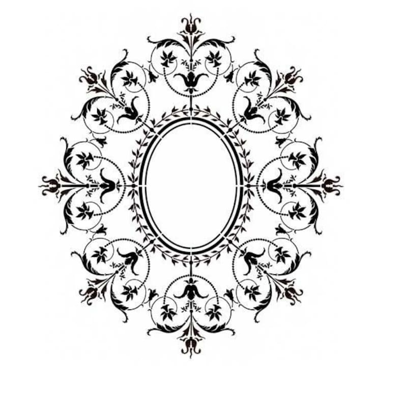 Decorative Stencil Marie Antoinette Ceiling Medallion Ceiling