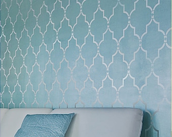 Wall Stencil Marrakech Trellis - Short - Reusable stencils for DIY decor