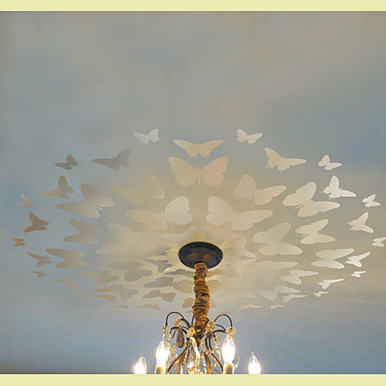 Stencil Butterfly Medallion Great for Nursery Ceiling Etsy