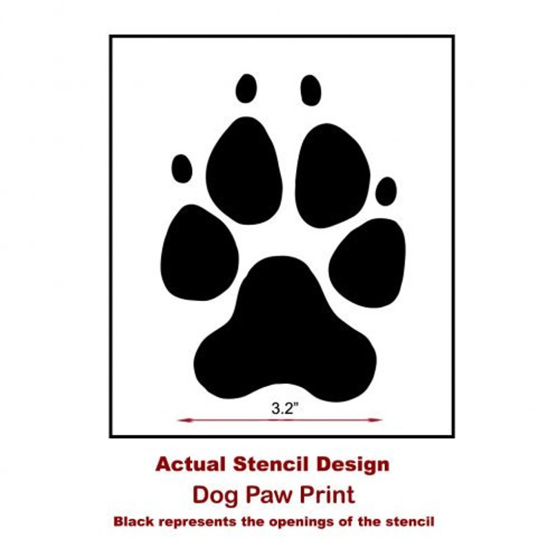 Easy to Use Dog Paw Print Wall Art Stencils Better than Decals
