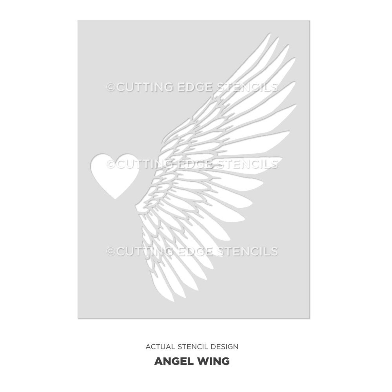Angel Wings Wall Stencil Perfect Stencil for a Photo - Etsy
