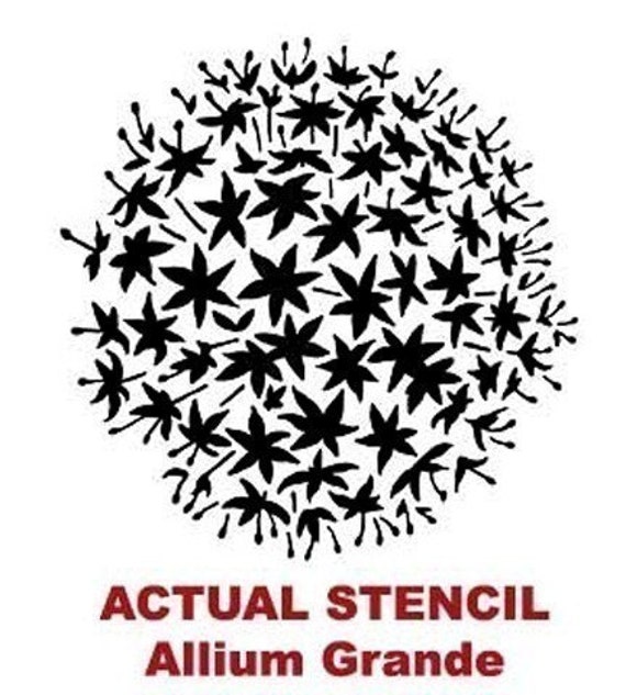 Circle Flower Motif Stencil (10 mil plastic)