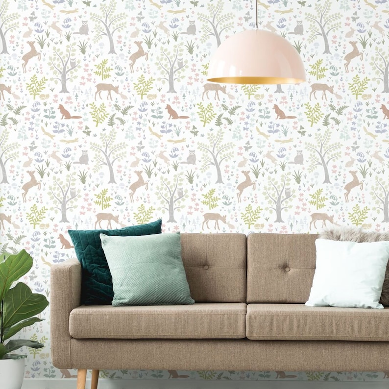 Tanglewood Forest Stencil Wall Stenciling Large Stencil Etsy UK