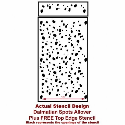 Dalmatian Spots Stencil LARGE WALL STENCILS Instead of - Etsy