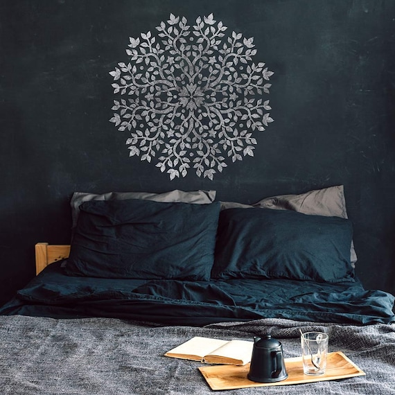 Large Mandala Wall Mural Stencils Painting DIY Mandalas Wall Art