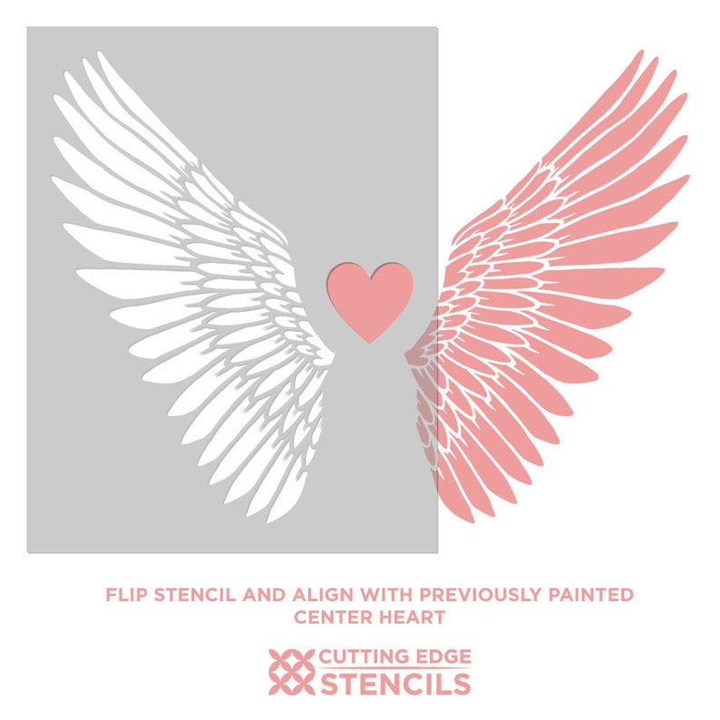 Angel Wings Wall Stencil Perfect Stencil for a Photo Etsy UK