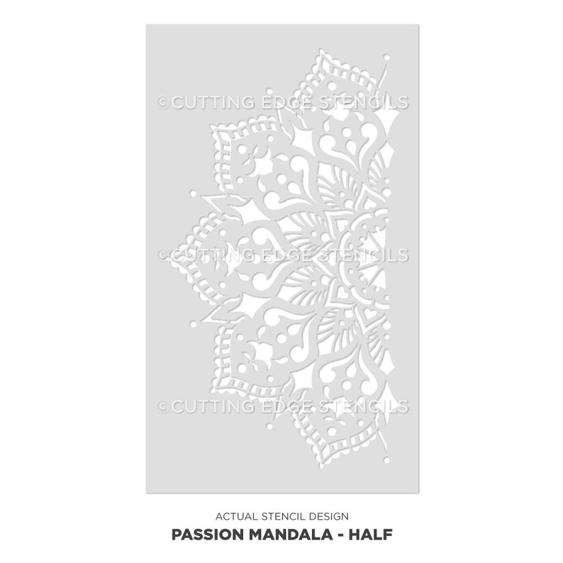 Passion Mandala Stencil For Walls MANDALA WALL STENCIL Large Wall Stencil for Painting Stencil on Wood Better than Mandala Decals image 6