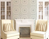 Stephanie's Lace Allover Stencil - Reusable stencils for  DIY wall decor - better than wallpaper!