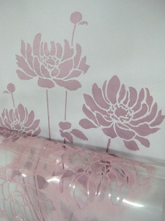 Flower and Leaves Stencil - Art and Wall Stencil - Stencil Giant