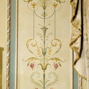 Wall stencil Marie-Antoinette Side Panel SM - Classical stencil with amazing detail - Elegant French Decor Stencils for Painting Walls