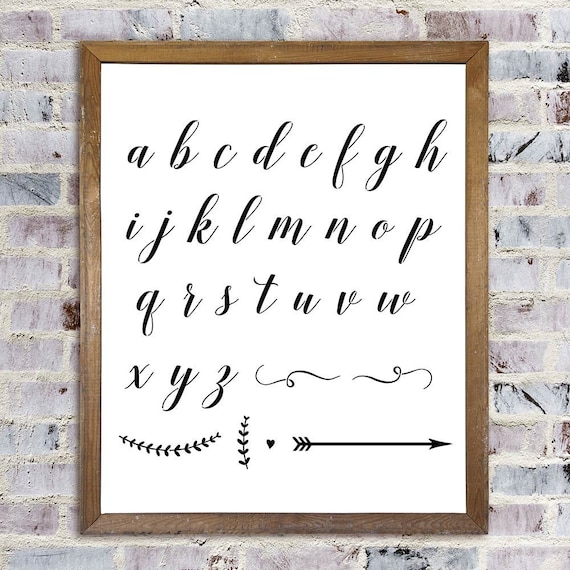Script Alphabet Stencil Reusable Diy Letter Script Alphabet Stencil Reusable Diy