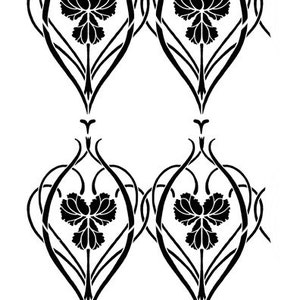 Rachel's Garden Allover Wall Stencil Reusable stencils for DIY Home Decor. Better than wallpaper image 3