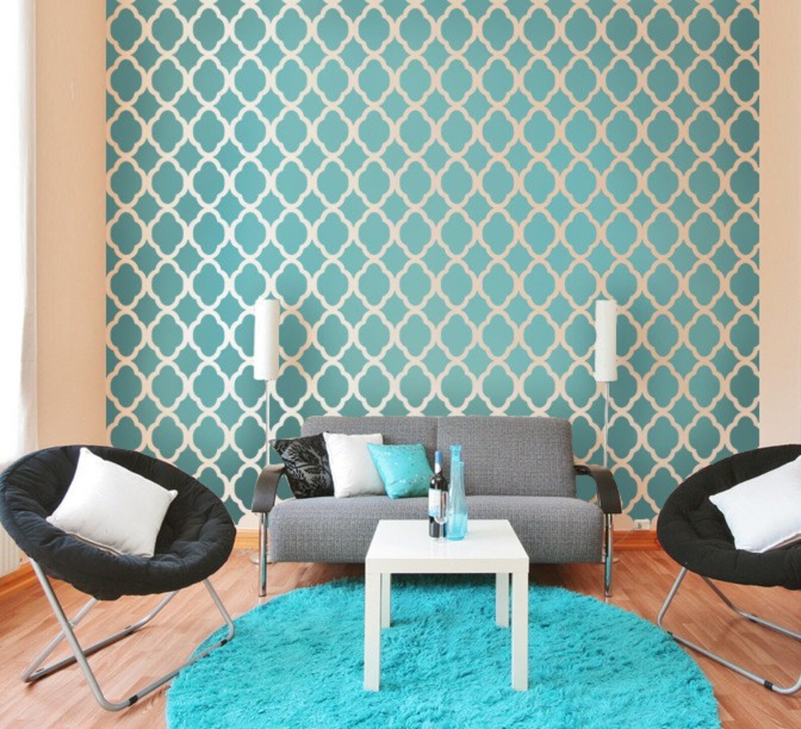 Rabat Moroccan Stencil Design - SM - Reusable Stencils for Walls - DIY ...
