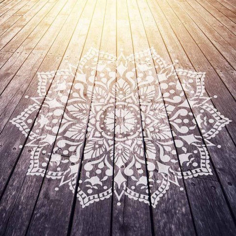 Passion Mandala Stencil For Walls MANDALA WALL STENCIL image 1