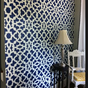 Moroccan Stencil Zamira Long Reusable Wall stencil patterns instead of wallpaper Quality stencils for DIY decor image 3