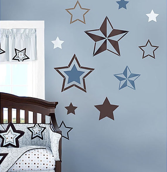 7 Stars Stencil Kit Wall Art Nursery Stencil Kids Room Decor DIY