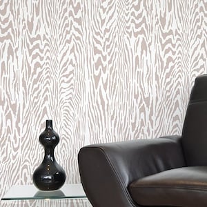 Faux Bois Stencil Pattern - reusable stencil patterns for walls just like wallpaper - DIY decor