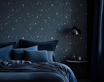 Galaxy Wall and Ceiling Stencil - DIY Star Stencil for Painting - Night Sky Wall Stencil - Reusable Stencil for Nursery