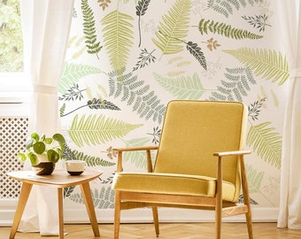 Ferns Wall Pattern Stencil Kit - Maximalist Botanical Wall Stencil - Nature Stencil - Quick and Easy Way to Transform A Room!