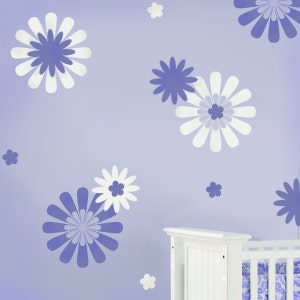 Nursery Stencils Daisy Crazy Kit 1 - Easy Nursery Decor with Stencils - DIY decor