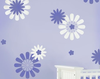 Nursery Stencils Daisy Crazy Kit 1 - Easy Nursery Decor with Stencils - DIY decor