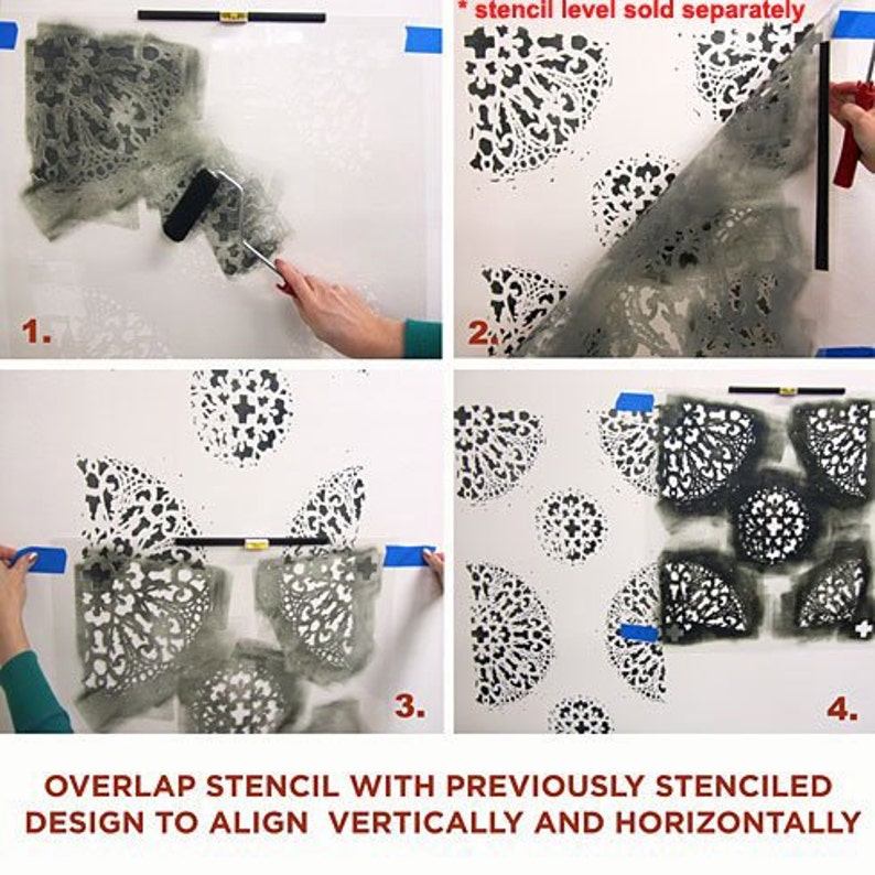 Antico Allover Wall Stencil Reusable Stencil Patterns for Etsy