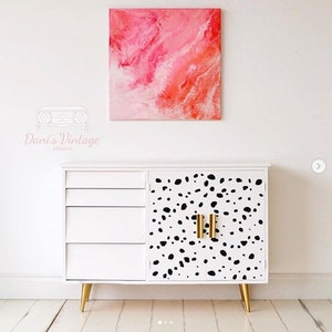 Dalmatian Spots Stencil LARGE WALL STENCILS instead of Wallpaper Easy to Use Wall Stencils for a Quick Room Update Stencils for Walls image 5