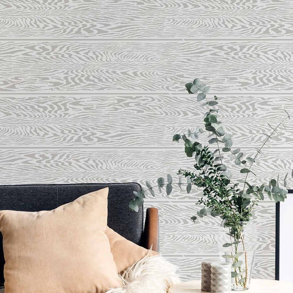 Shiplap Wall Stencil - LARGE WALL STENCILS instead of Wallpaper - Easy to Use Wall Stencils for a Quick Room Update - Stencils for Walls