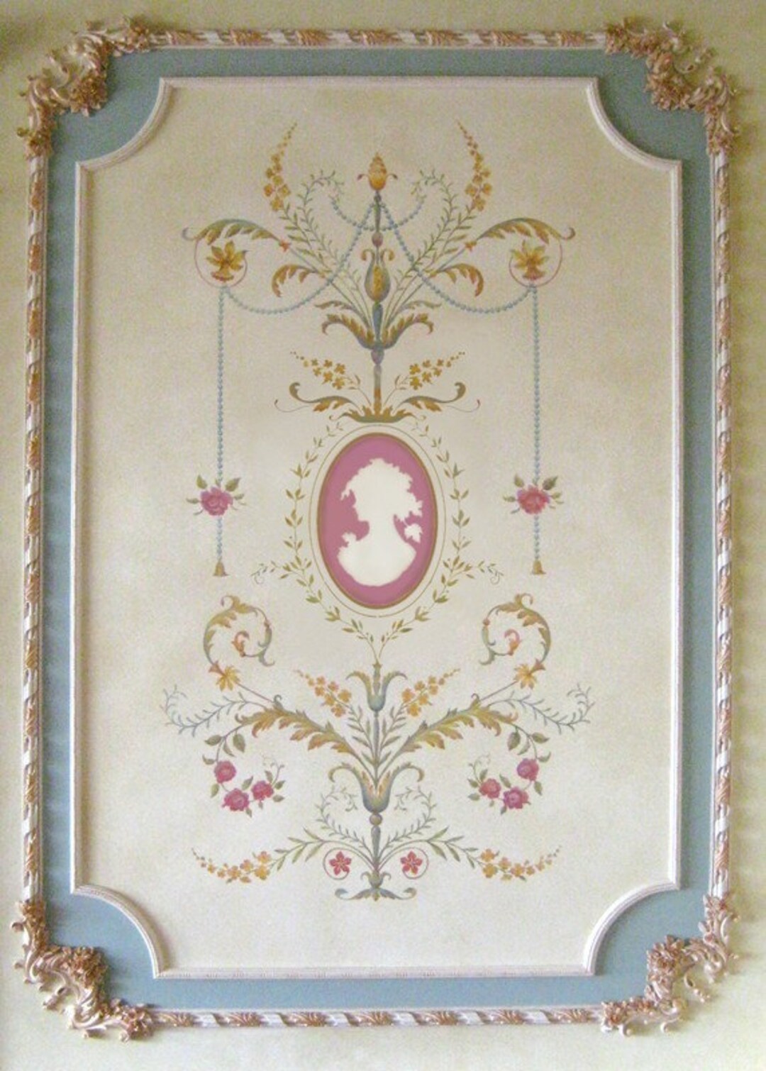 Wall Stencil Marie-antoinette Grand Panel - Amazing Detail - French ...
