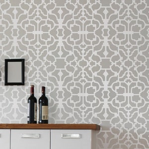Wall Stencil Vision - Reusable wallpaper stencils - money saving DIY decor
