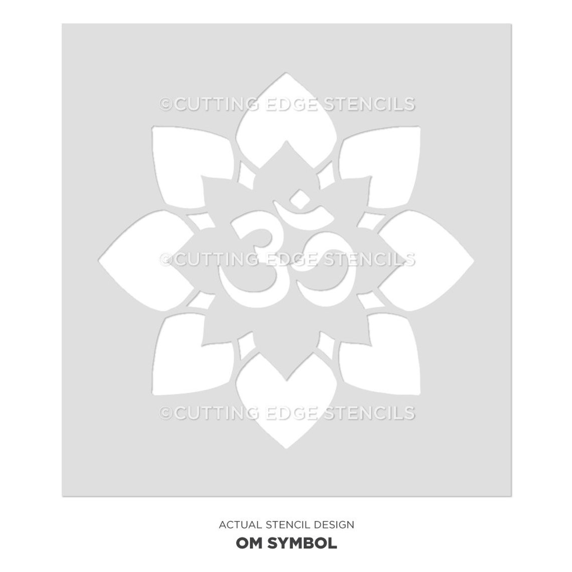 OM Symbol Stencil for Walls MANDALA STENCIL Large Mandala - Etsy