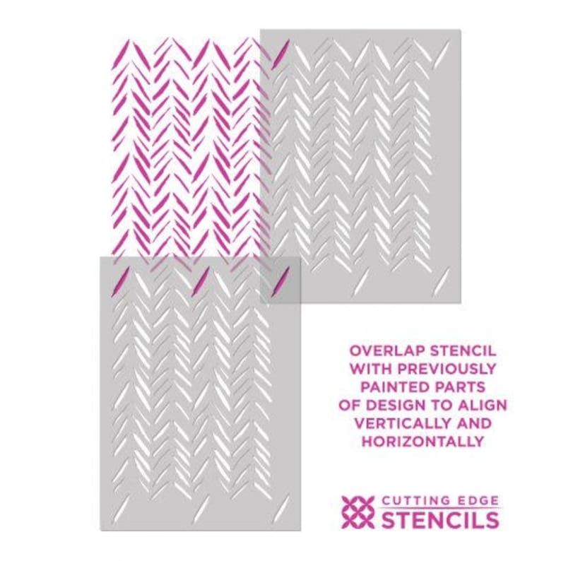 Brush Strokes Wall Stencil LARGE WALL STENCIL Farmhouse Etsy