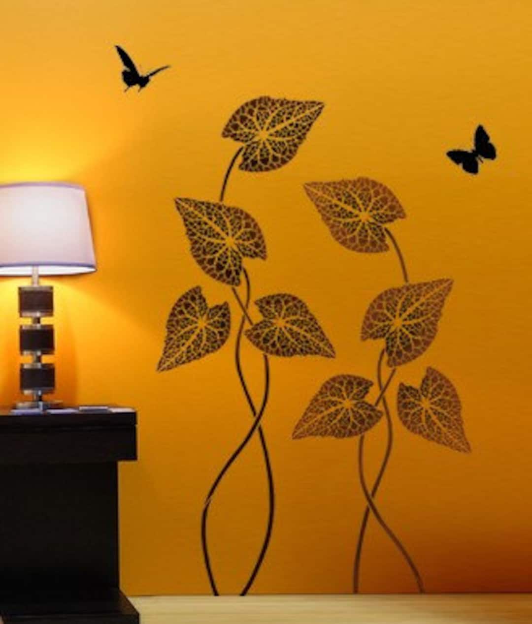 Large Stencil Tropical Plant Wall Stencils for Easy Decor Better Than