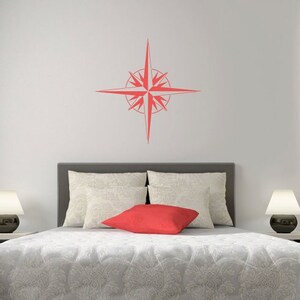 Explorer's Compass Stencil Easier than Decals or Stickers Customizable DIY Wall Art for a Nautical Room Makeover image 4