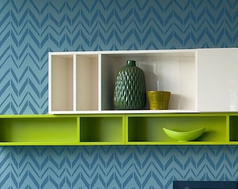 Damask Wall Stencil Belita, Allover Reusable Pattern for DIY Decor ...