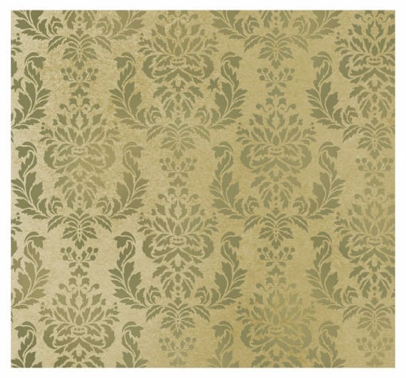 Damask Stencil Allover Pattern Large Trellis Wall Stencil | Acanthus