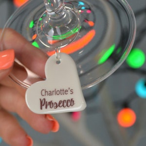 Personalised Prosecco Glass Charm