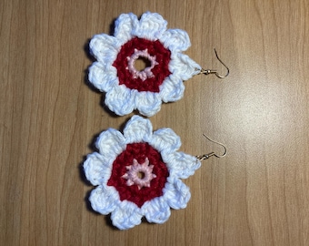 Flower Burst Crochet Earrings