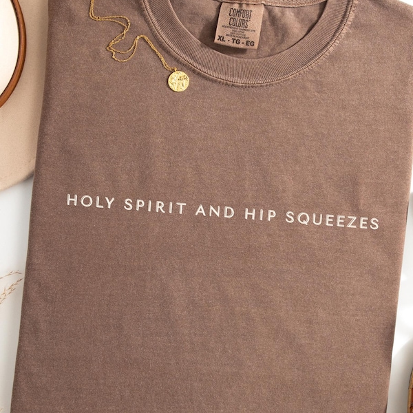 Holy Spirit & Hip Squeezes Christian Doula T-Shirt: Faith-Based Midwife Tee