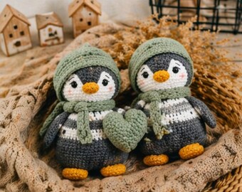 Crochet Penguin Amigurumi Pattern,  Penguin Pattern PDF Tutorial