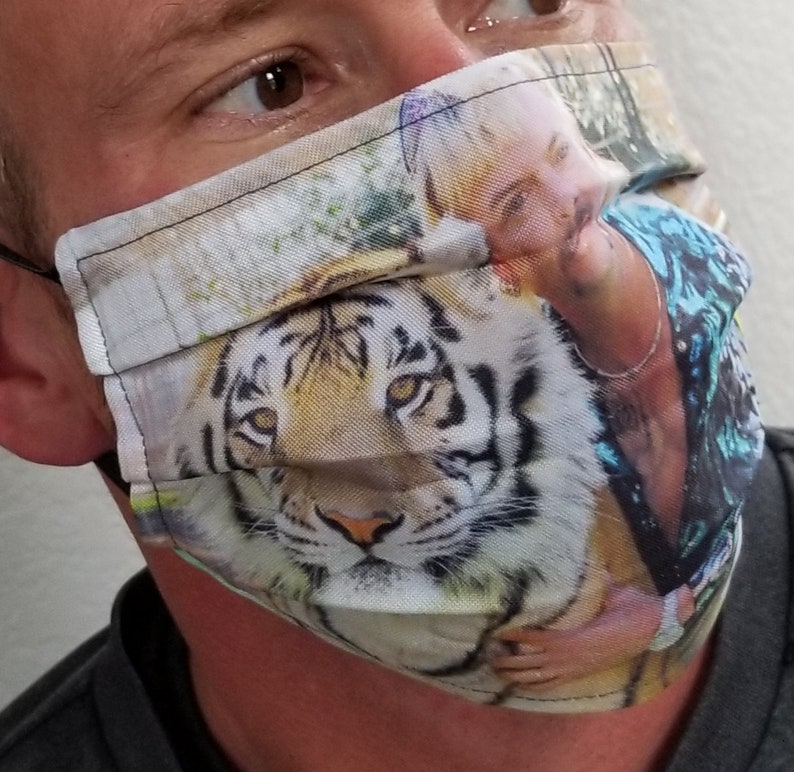 Tiger King Fabric Cotton Face Mask Washable Non-Medical image 1