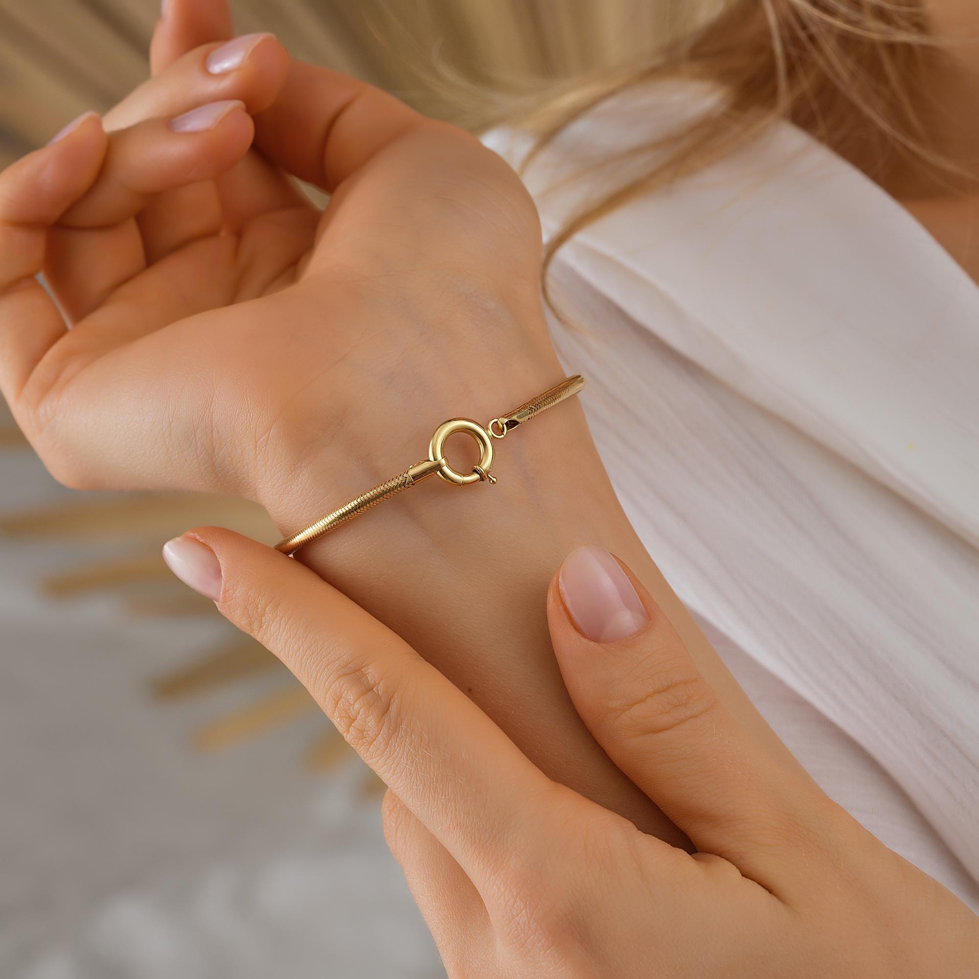 10k Yellow Gold Tennis Bracelet - Etsy