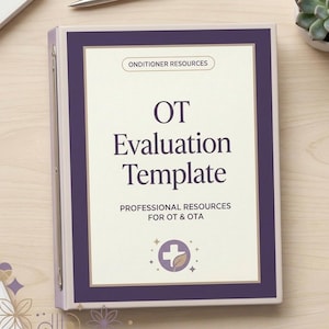 Plantilla de evaluación de terapia ocupacional + paquete (versión actualizada)