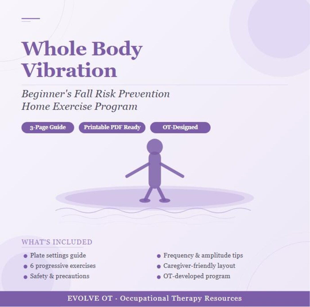 Whole Body Vibration Exercise Program • Beginner Fall Risk Prevention ...