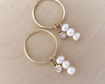 CHARLOTTE 4-in-1 Hoop Earrings (hypoallergenic)