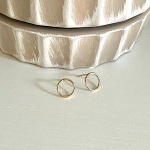 Circle Stud Earrings