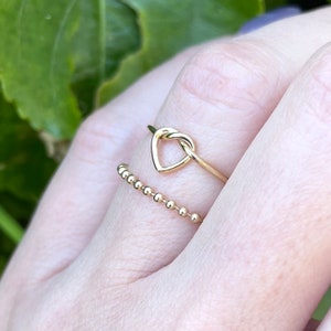 Gold Heart Knot Ring